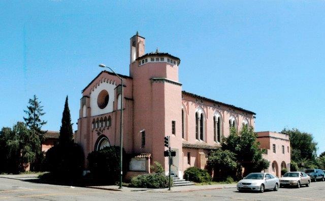 Before: Corner view of the church.